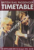 Book cover of Passenger Timetable [Great Britain] - 30 September 1991 to 10 May 1992 by British Rail